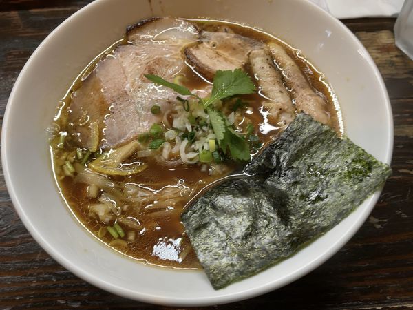 「醤油中華そば＋肉巻きアスパラ」@中華そば こむぎの写真