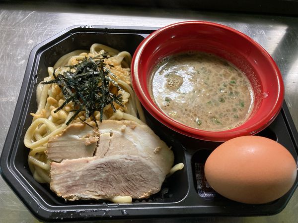 「らぁめん家 有坂　豚骨魚介釜玉風まぜつけ」@大つけ麺博 Presents     帰ってきた最強ラーメン祭の写真