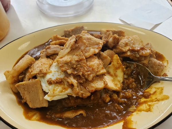 「スタミナ・焼き」@スタミナカレーの店 バーグ 弥生町店の写真