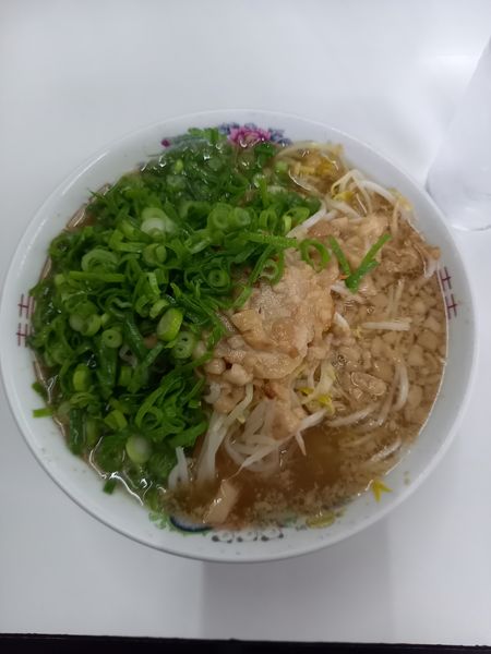 「中華そば￥740＋ヤサイ(ネギ、もやし)￥160」@寿栄広食堂の写真