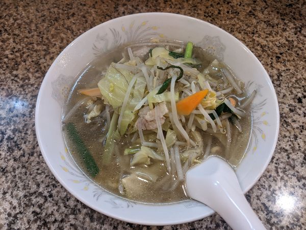 「タンメン：720円」@手打らーめん 珍來 草加駅前店の写真