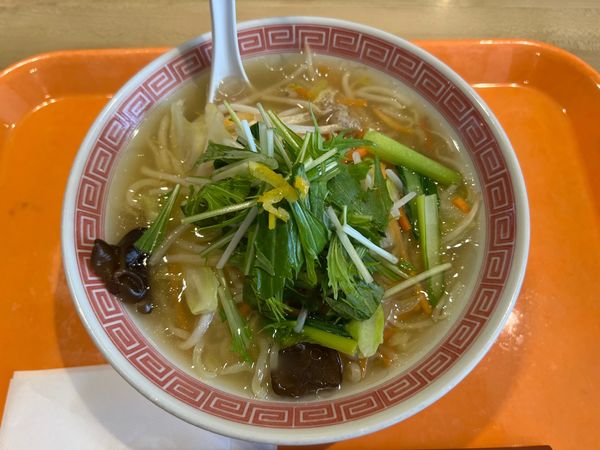 「ゆず塩野菜らーめん」@幸楽苑 レイクウォーク岡谷店の写真