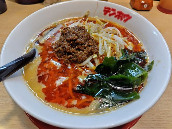 「タンタンメン　※１４０円引き　＋ラー油：無料」@テンホウ 穂高店の写真