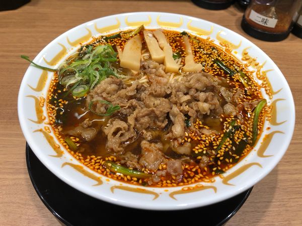 「スタミナ牛肉ラーメン」@大阪スタミナ牛肉ラーメン わだ 西池袋店の写真