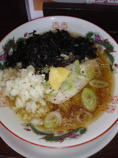 「背脂生姜煮干しそば」@背脂醤油煮干そば NIBO LABO 曲師店の写真