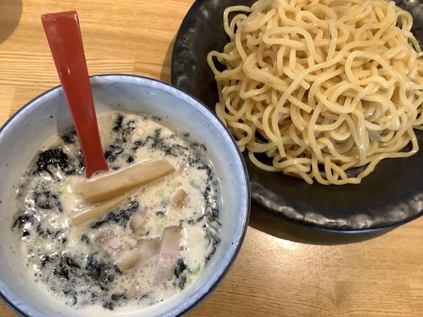 「塩つけ麺　中盛」@つけ麺 ががちゃい 中山店の写真