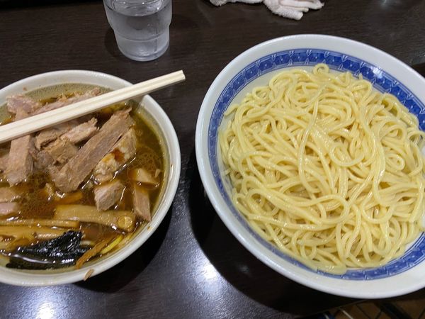 「つけ麺中+チャーシュートッピング」@中華そば べんてんの写真