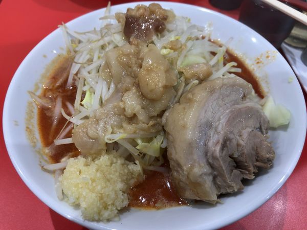 「【限定】辛ラーメン」@ラーメン ノックアウトの写真