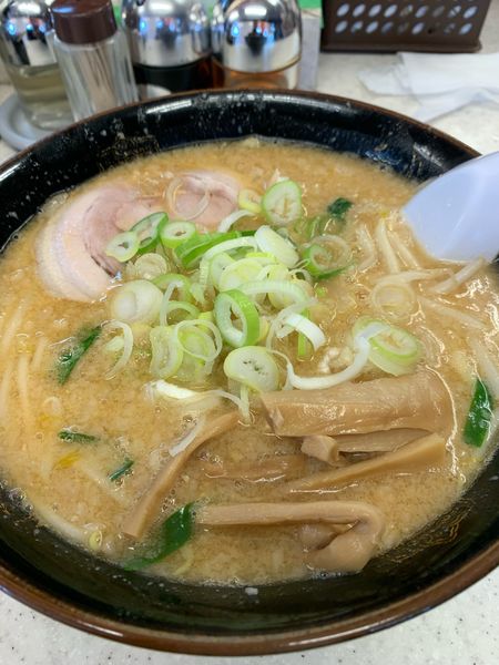 「みそらーめん」@こってりらーめん なりたけ 津田沼店の写真