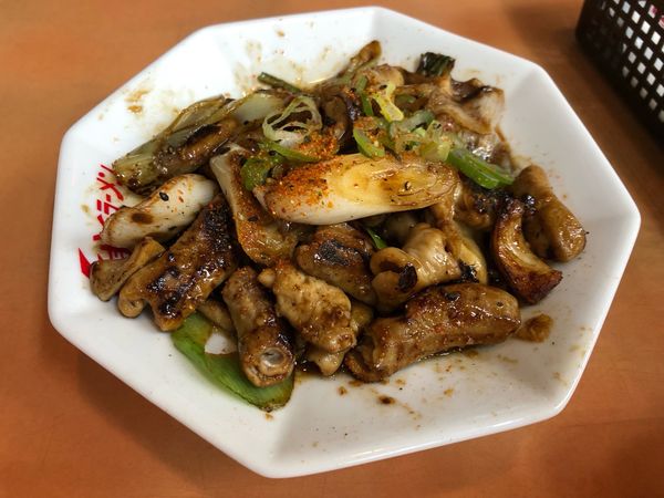 「焼きモツ」@くるまやラーメン 勝田市毛店の写真