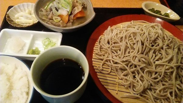 「ミニもつ煮・ごはんセット 780円」@しなのの写真