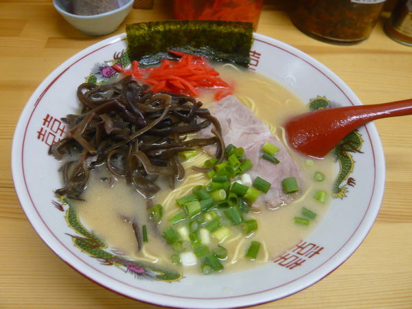 「博多ラーメン（+きくらげ）」@博多ラーメン 和の写真