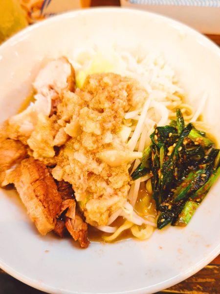 「小ラーメン　ニンニクヤサイアブラ　辛ニラトッピング」@ラーメン百人力 西川口店の写真