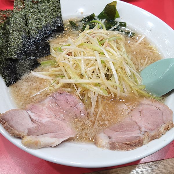 「かいざんラーメン＋ネギ丼セット1200円」@ラーメン かいざん 船橋店の写真