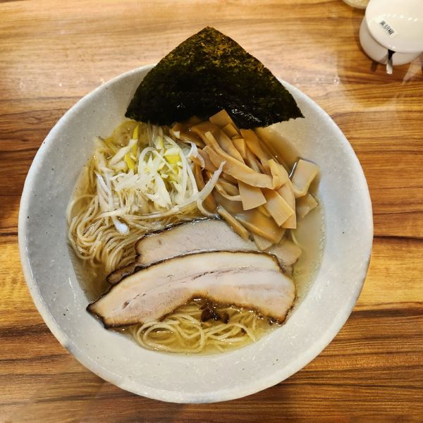 「中華蕎麦・塩 メンマトッピング」@中華蕎麦 きみのあーるの写真