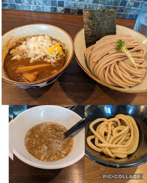 「つけ麺中盛り(スープ並)1,150円」@麺屋みつば＋クローバーの写真