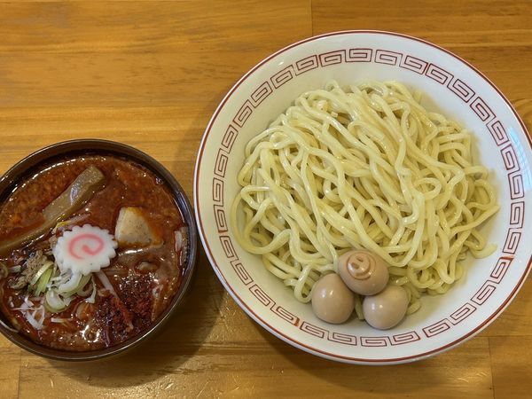 「辛つけめん」@泪橋 溝の口店の写真
