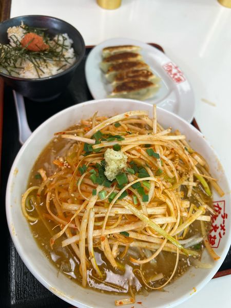 「平日限定[元気セット]大盛り」@ラーメンガキ大将 谷田部店の写真