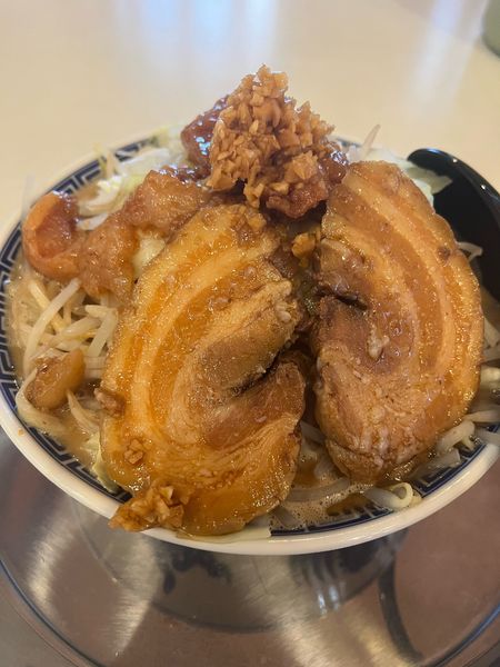「角ふじ麺中盛(900円)」@二代目麺屋こうじの写真