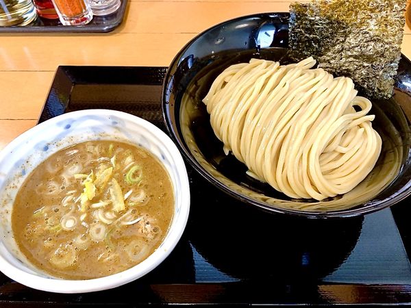 「つけ麺（990円）、ほぐし豚（80円）」@つけめん・らーめん 活龍 八千代店の写真