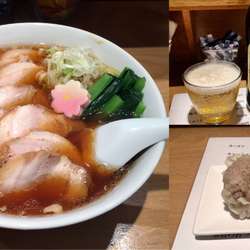 チャーシューメン＋赤星＋シュウマイ(1個)