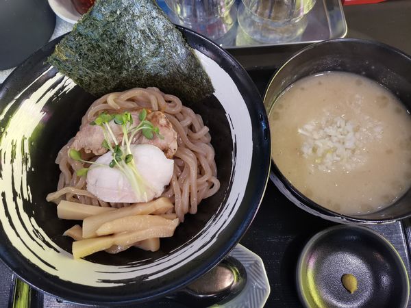「鶏ポタつけ麺」@鶏ポタラーメン 鶏鬼の写真