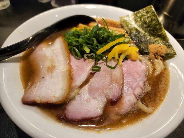 「濃厚魚介豚骨蕎麦と、、4/16」@百合の咲く場所の写真