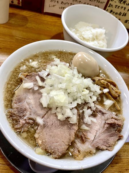 「肉中華そば＋ライス」@中華そば136の写真