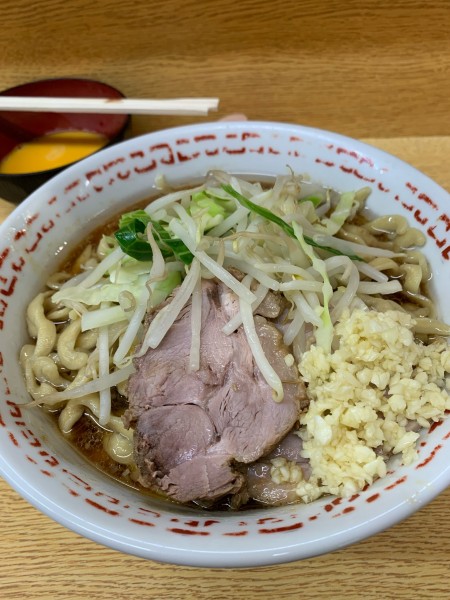 「ラーメン小　生卵」@ラーメン二郎 環七新新代田店の写真