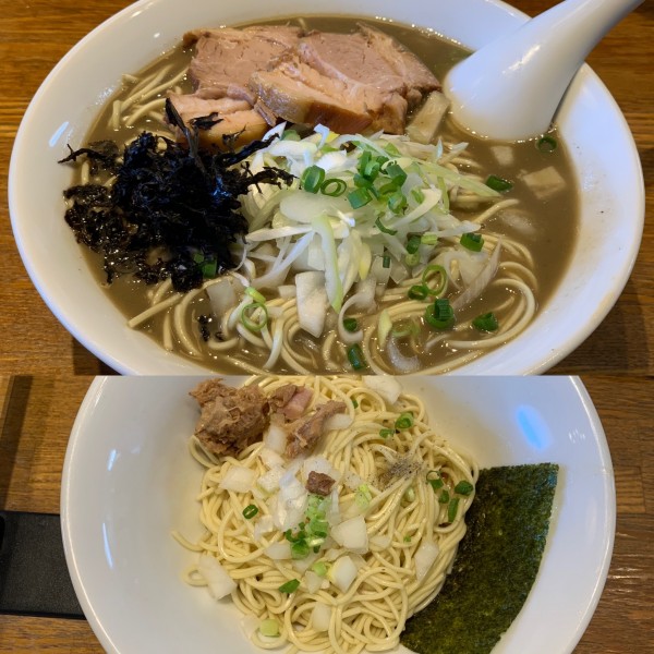 「濃厚煮干そば＋混ぜ玉」@中村屋総本山の写真