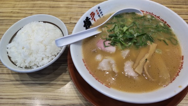 「ラーメン+ライス中750円（平日ランチ）」@ラーメン横綱 柏店の写真