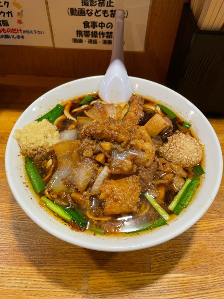 「スタ満そば（並240g）」@元祖スタミナ満点らーめんすず鬼 赤坂店の写真