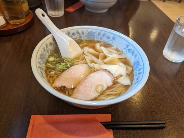 「わんたん麺」@廣東料理 開花の写真
