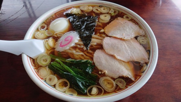 「手打中華+大盛＋ラーパスで那須御養卵 塩ゆで卵」@手打ちラーメン みうらの写真