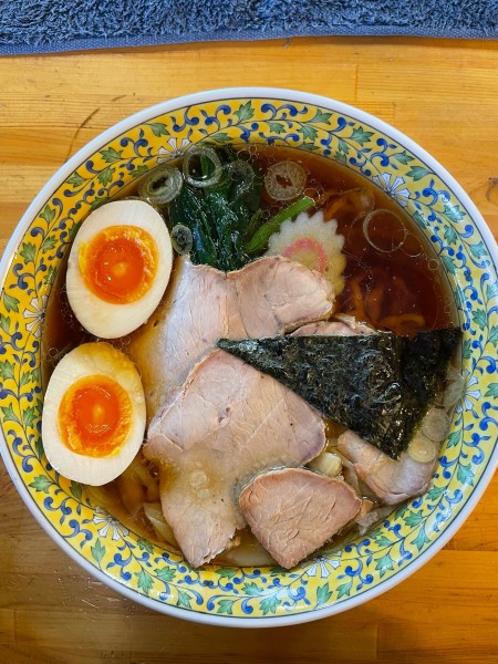 「ワンタンメン　味付半熟玉子」@白河手打中華たいちの写真