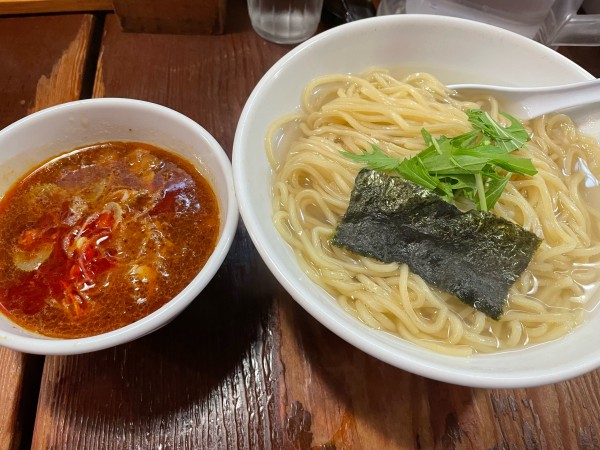 「辛つけ麺　あつもり　920円」@つけ麺 結心の写真
