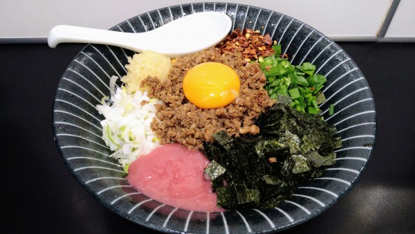 「【限定】桃台湾まぜそば(追い飯付き)」@自家製麺SHINの写真