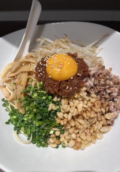 「まぜそば　中盛り」@麺屋 やまもとの写真