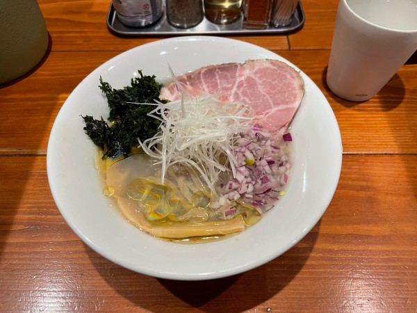 「【限定】冷たい貝塩そば」@麺屋 真心の写真