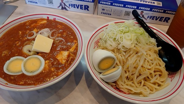 「【限定】つけ樺太＋バター＋ゆで卵＋ネギ」@蒙古タンメン中本 熊谷店の写真