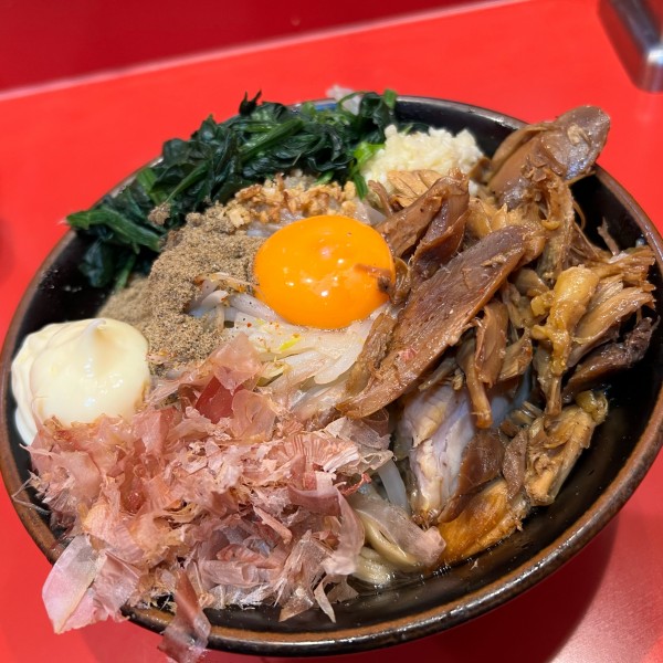 「ミニまぜそば（硬め）」@麺屋 桐龍の写真