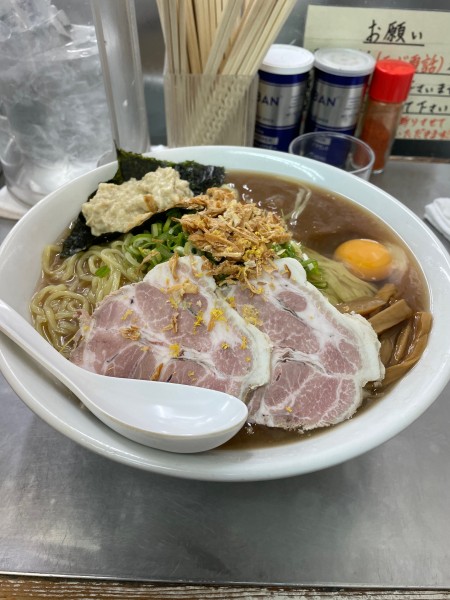 「浅利色々出汁冷やしまぜそば特盛＋ホタテとあさりのディップ」@覆麺 智の写真