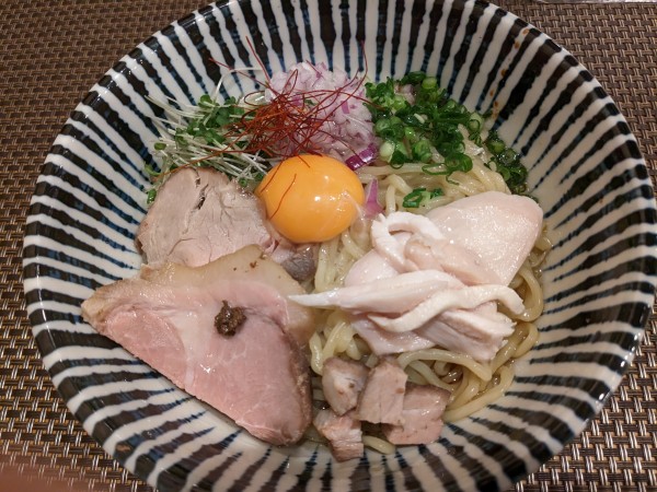 「特製まぜそば ポルチーニオイル」@麺処 一龍庵 池袋本店の写真