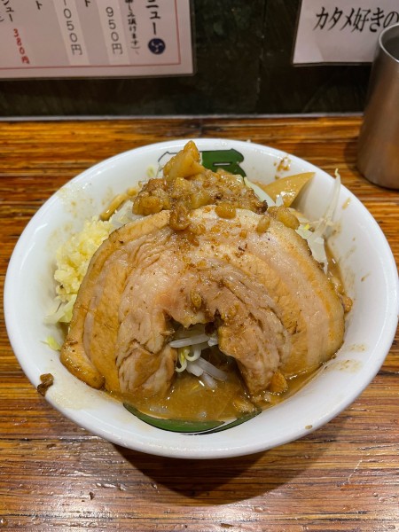 「濃厚雷そば（並150g）」@雷 松戸駅東口店の写真