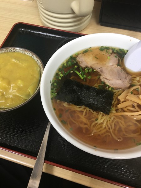 「Bセット(ラーメン＋ちびカレー) 850円」@松島軒の写真