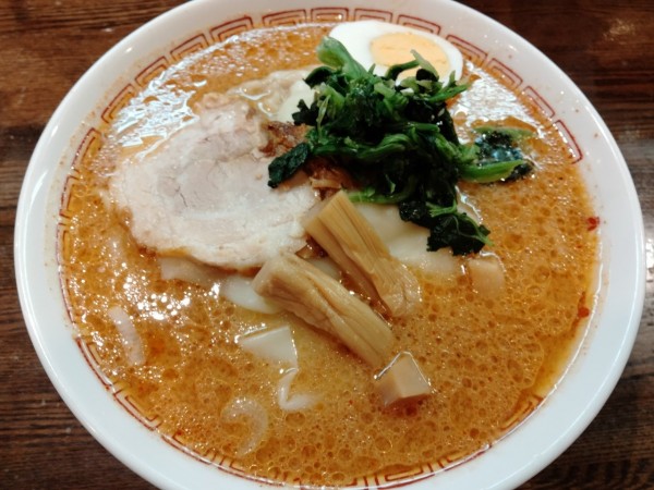 「味噌ワンタン麺」@中華そば 光来の写真