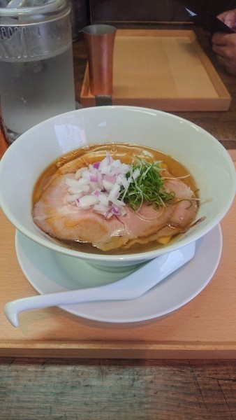 「塩焼豚煮干蕎麦」@神保町黒須の写真