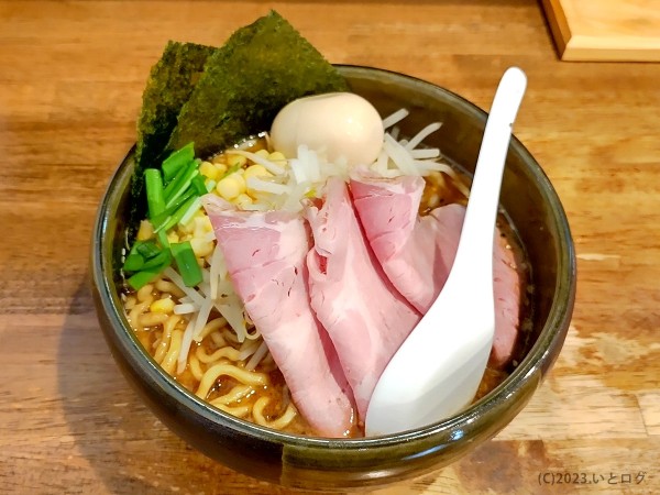 「特ひばり味噌こってりらーめん（麺大盛り）」@味噌ラーメン専門店 柿田川 ひばりの写真
