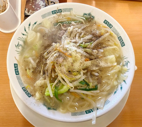 「野菜たっぷりタンメン🍜🥢(麺少な目)」@日高屋 六本木店の写真