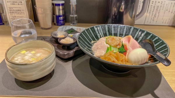 「『特製』帆立の昆布水つけ麺 白【塩】¥1,400」@Tokyo Style Noodle ほたて日和の写真